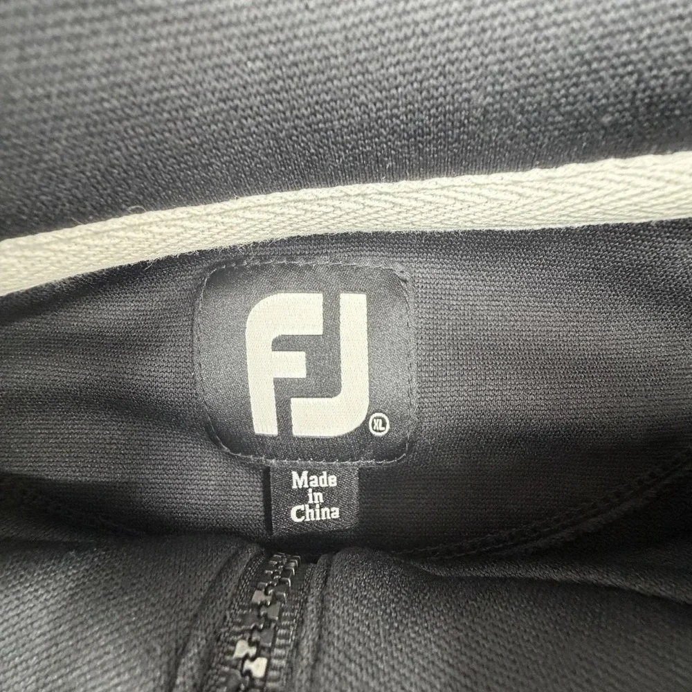 FootJoy Pullover Mens Extra Large Black 1/4 Zip Golf Stretch Performance